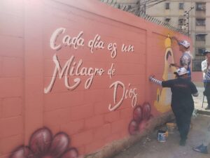 PNB levantó un mural en basurero de Los Jardines de El Valle donde fue encontrada bebé abandonada