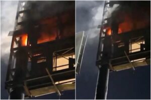 Se registró conato de incendio en una de las pantallas del Estadio Universitario de Caracas (+Videos)