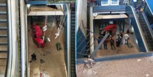 Un carro cae al vacío en sótano de centro comercial en Aragua: hay varios heridos