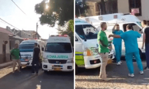 Conductores de ambulancia se pelean