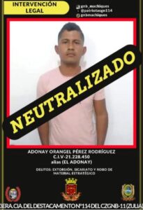 Abatido alias El Adonai por la GNB en La Cañada de Urdaneta