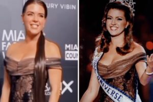 Alicia Machado se puso el vestido con el que entregó la corona de Miss Universo hace 27 años y así de espectacular lució (+Video)