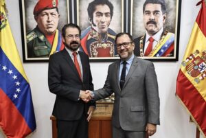 Canciller Yván Gil se reunió con embajadores de España y México