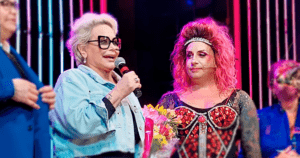 Carmen Barbieri sorprendió a Fede Bal en la función de Kinky Boots en Mar del Plata: “Con ella aprendo todos los días”