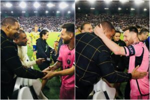 El saludo entre Will Smith y Messi durante un partido del Inter de Miami que se hizo viral (+Video)