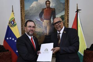Embajador de Guyana en Venezuela entregó sus cartas credenciales