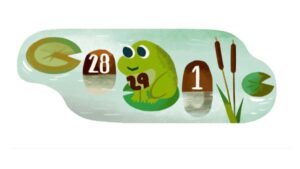 Google celebra el Día Bisiesto 2024 con un nuevo Doodle, ¿por qué lo simboliza con una rana?