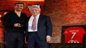 Griezmann homenajeado por el Atlético por su histórico gol 174