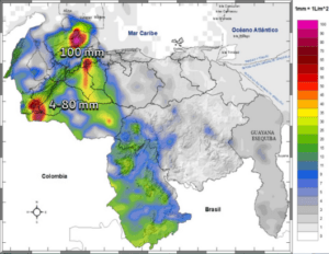 Inameh prevé nubosidad y lluvias en varios estados de Venezuela este #5Feb