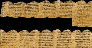 La inteligencia artificial permite leer por primera vez un papiro carbonizado de Herculano