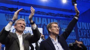 Los líderes de los partidos respaldan a sus candidatos en el cierre de campaña de las elecciones gallegas