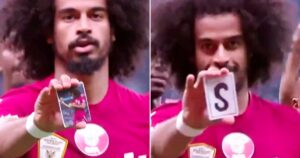 Marcó los goles del título de Qatar en la Copa Asia y los festejó con un truco de magia que fue viral