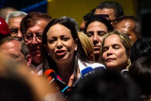María Corina Machado rechaza convocatoria de Jorge Rodríguez para elaborar cronograma electoral