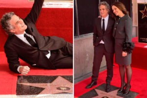 Mark Ruffalo recibe su estrella en el Paseo de la Fama de Hollywood acompañado de Jennifer Garner