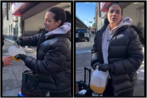 Migrante venezolana vende empanadas en Nueva York y pidió a sus connacionales “que se porten bien y trabajen” (+Video)