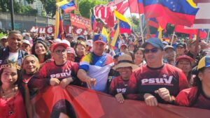 Oficialismo marcha para recordar discurso antiimperialista de Chávez