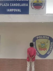 PoliValencia Capturó a un sujeto por hurtar negocios en la Aranzazu