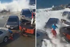 Restringen acceso a playas de Puerto Cabello por mar de fondo que causó pánico a bañistas (+Videos)