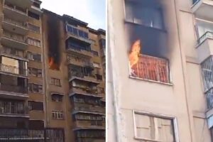 Se registró un incendio en un apartamento en Caracas este #21Feb (+Video)