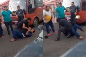 Se registró una trifulca entre conductores en el sector El Rosado de la Cañada de Urdaneta en Zulia (+Video)