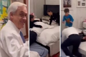 Tierno video del expresidente Sebastián Piñera jugando con sus nietos se hizo viral después de su trágica muerte en helicóptero