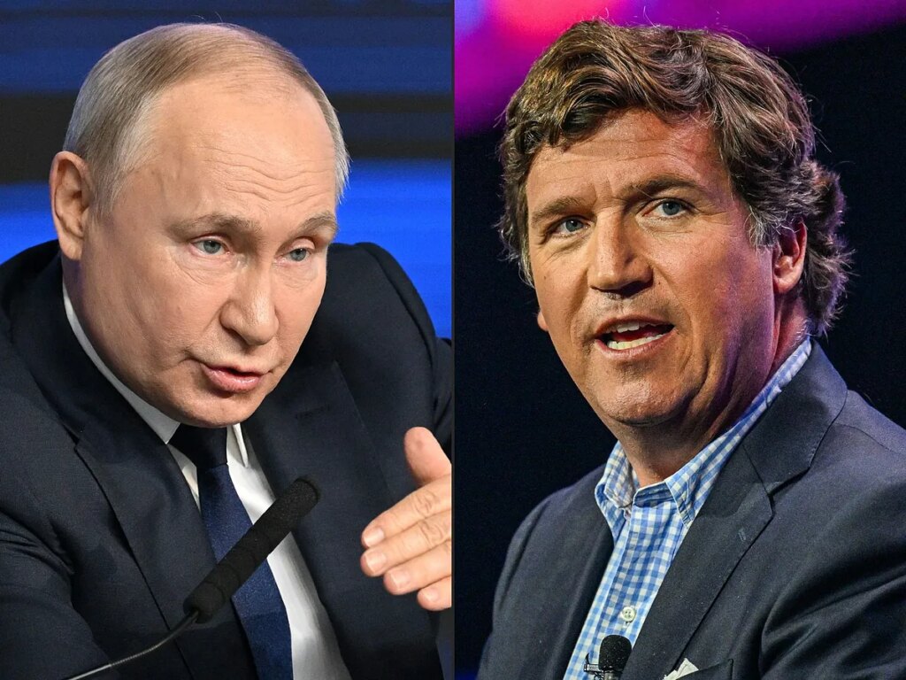 Tucker Carlson, periodista estrella del 'trumpismo', entrevistar a Vladimir Putin