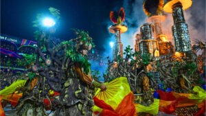 Un desfile en el Carnaval de Río reclama que se detenga la minería ilegal en tierras indígenas