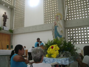 Virgen de Lourdes visitará este martes la iglesia de Pariata