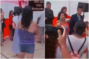 Boda terminó en una pesadilla en Perú: una mujer interrumpió y aseguró que el novio la abandonó junto a sus tres hijos (+Video)