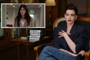 Anne Hathaway revive sus icónicas escenas en “El Diablo viste a la moda” y "Diario de una princesa" (+Video)