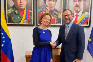 Canciller Yván Gil se reunió con la encargada de negocios de la UE en Caracas