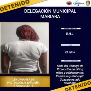 Capturada madre que cobraba por permitir abuso sexual de su hija  en San Joaquín 