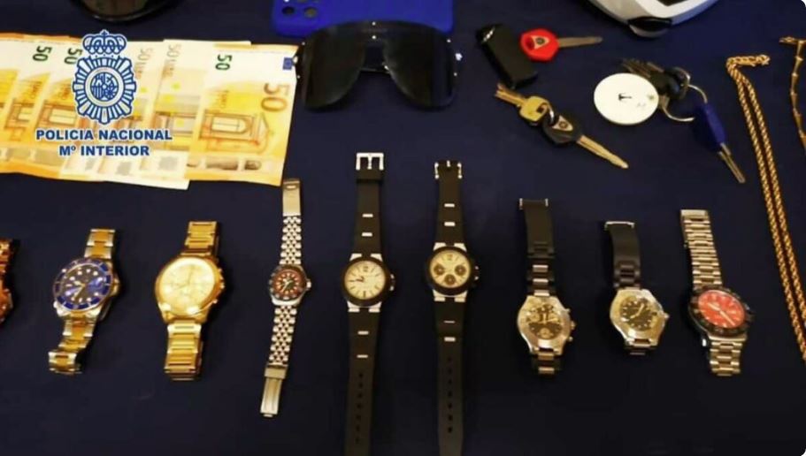 Cayó una banda venezolana que robaba relojes de lujo en Madrid