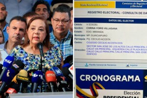 Corina Yoris está habilitada para ejercer cargos públicos según la página del Consejo Nacional Electoral (+Foto)