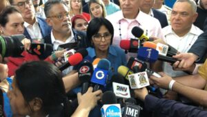 Delcy Rodríguez reveló los responsables de la entrega del avión de Emtrasur