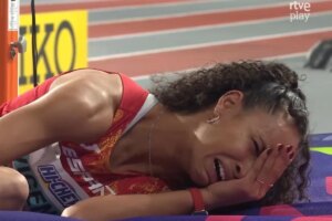 Dramtica lesin de Mara Vicente en el Mundial indoor de atletismo: "Por favor, no; por favor, no...!"