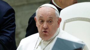 El papa Francisco, este miércoles en el Vaticano, durante la audiencia semanal.