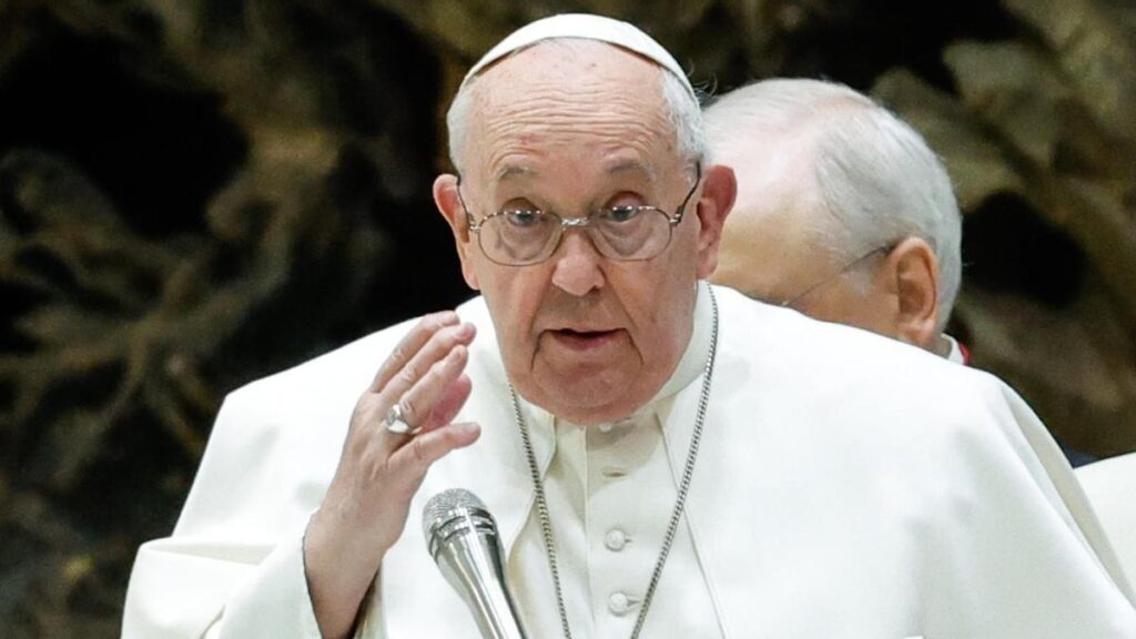 El papa Francisco, el pasado miércoles en el Vaticano, durante la audiencia semanal.