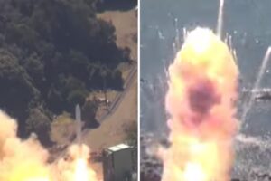 El momento en el que el cohete “Kairos” de la japonesa privada Space One explotó apenas segundos después de despegar (+Video)