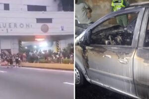 Incendio de un vehículo en el túnel Boquerón causó momentos de angustia entre viajeros este #29Mar (+Videos)