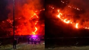 Incendio forestal consumió 5 mil metros en Maracay
