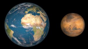 Marte y la Tierra
