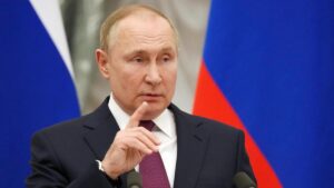 El presidente ruso, Vladímir Putin, durante una rueda de prensa en el Kremlin.