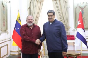 Maduro recibe al primer ministro de Cuba para revisar la cooperación bilateral