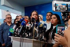 María Corina Machado: "Esto es la infamia tratando de cerrar un proceso electoral"
