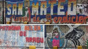 Más de 10 mil tapas plásticas componen el gran mural de San Mateo en el estado Aragua 