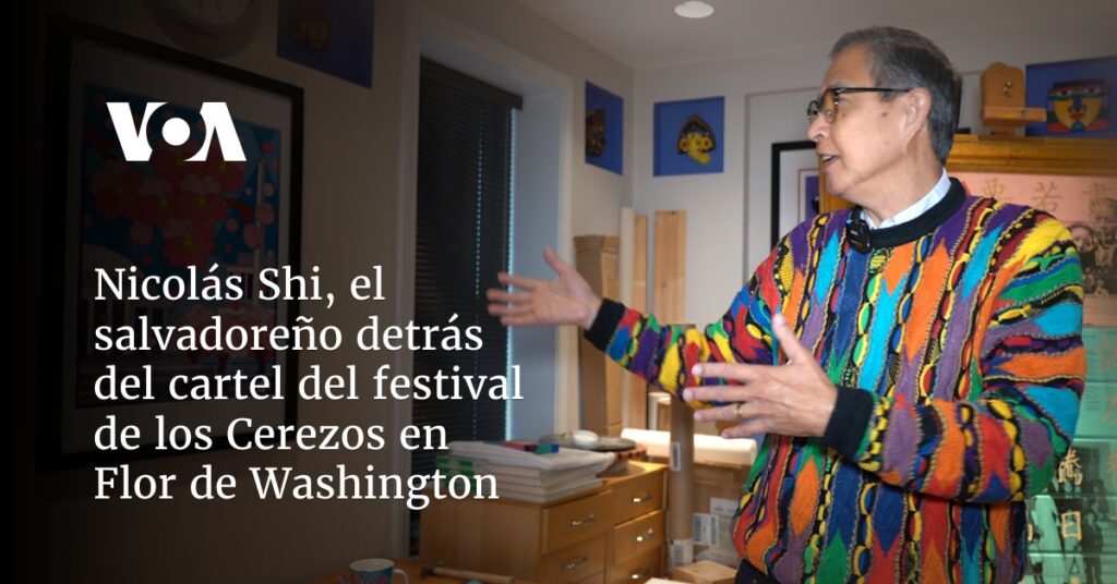 Nicolás Shi, el salvadoreño detrás del cartel del festival de los Cerezos en Flor de Washington
