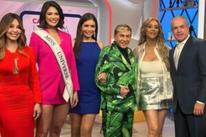 Osmel Sousa pasó a formar parte de la organización Miss Universo y la reina Sheynnis Palacios le dio una calurosa bienvenida (+Video)