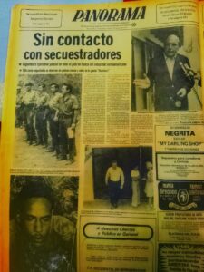 Páginas violentas del pasado: Los primeros días del secuestro de Niehous