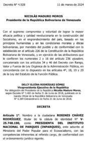 Rosinés Chávez Rodríguez es la nueva presidenta de Inparques